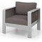 Aluminum Patio Armchair with Thick Cushions for Comfort - 31"L x 27.5"W x 24.5"H